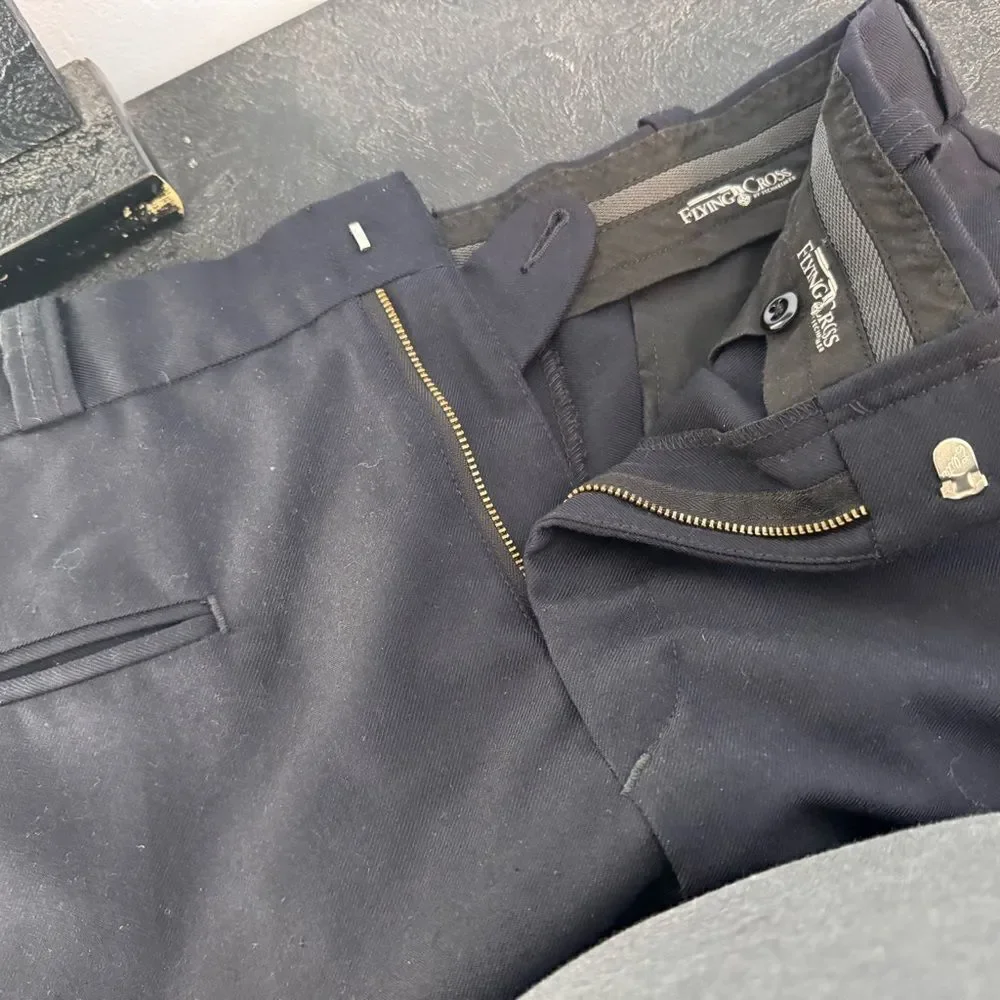 Men’s Navy Utility Dress Pants, heavy duty. Like New. Side pockets. 34 Reg